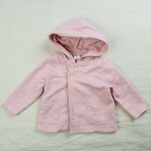 Old Navy Baby Pink Sweatshirt Size 3-6 Month Jacket Pea Coat Hoodie Top Shirt
